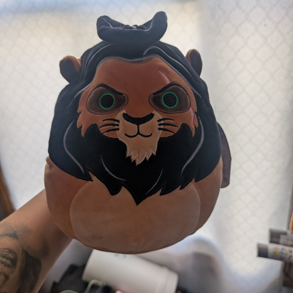 Disney Scar Stuffed Animal - Black and Brown